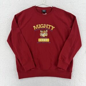 New Wave Sweatshirt Mens XL Red Mighty Tiger 1987 Graphic Crewneck Pullover NWT